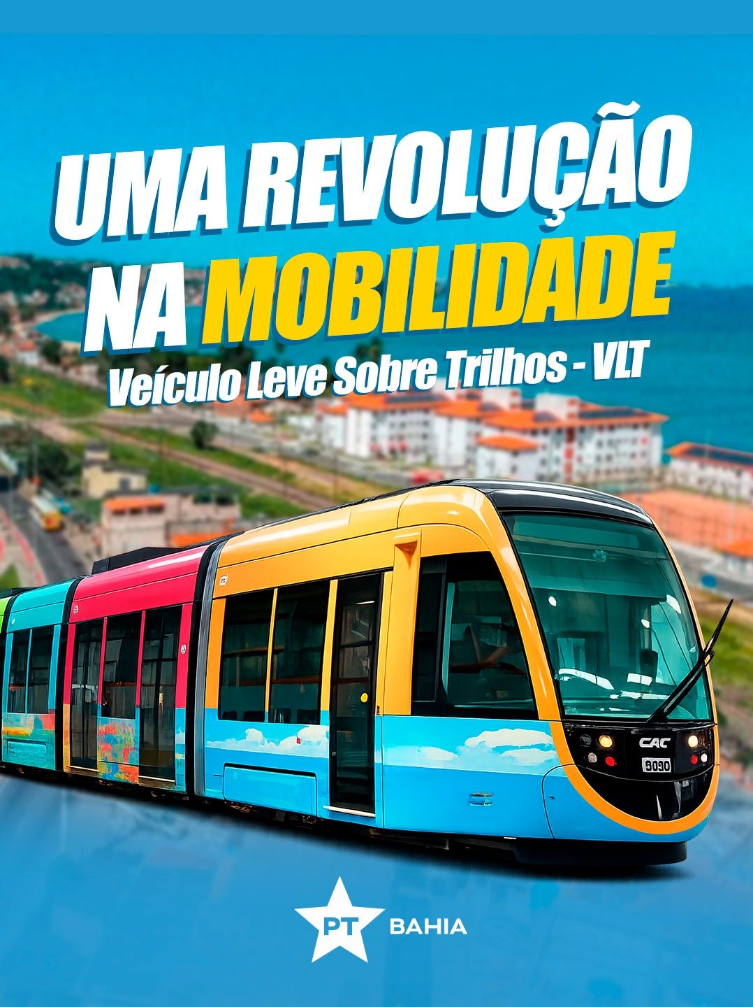 O VLT da Bahia já é realidade e representa um novo tempo para a mobilidade de Salvador! #Fénaluta